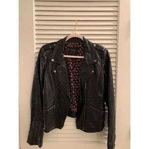 Sanctuary Clothing faux leather moto jacket.